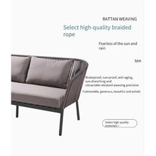 TBJEN Sofas, Rattan Outdoor Sofa Sets Coffee Tables Waterproof Imitation patios and Gardens Woven Furniture for Villas and sunrooms(3-180cm)