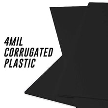 18” x 24” Corrugated Plastic Blank Yard Signs – Perfect for Printers, Crafts and Do It Yourself (Black, 500-Pack)