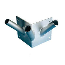 Eder Flag Franklin 10 Foot 1-1/2" Dia Triple Corner Set Clear Finish Flagpole Clear Anodized
