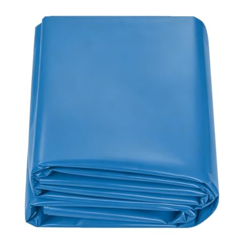 Liyadolaam Waterproof 0.16mm Pond Liner Heavy Duty Blue HDPE Sealing Film Damp Proof Membrane for Garden Waterfall Fountain Outdoor Ponds Aquaculture(32.8x49.2ft)