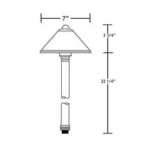 VOLT Cast Brass Conehead 12V LED Outdoor Path Light 6-Pack Kit with 150W Transformer Bronze