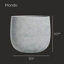 COSAPOTS Mondo Round Indoor/Outdoor Planter, 34x31in Concrete Stone