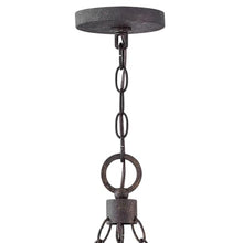 Hinkley Sawyer Medium Nine Light Outdoor Chandelier, Sequoia/Iron Rust