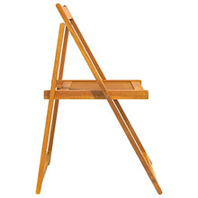 GHVBNMF Solid Acacia Wood Folding Garden Chairs, Set of 8