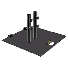 ngddf2haa Tools 1.5"-2" Umbrella Base Heavy Duty Steady Round/Square Umbrella Base Round Umbrella's Holder Stand Outdoor Black/Sliver (Color : 24inch Square) (27)