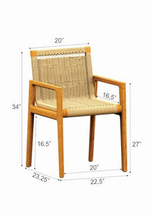 Qty 6 - Grade-A Teak Wood Luxurious Solo / Single Sema Arm Chairs #26SeAA
