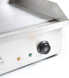 XQZMZSCP Electric Countertop Flat Top Griddle,4400W Commercial Restaurant Teppanyaki Grill,Stainless Steel with Adjustable