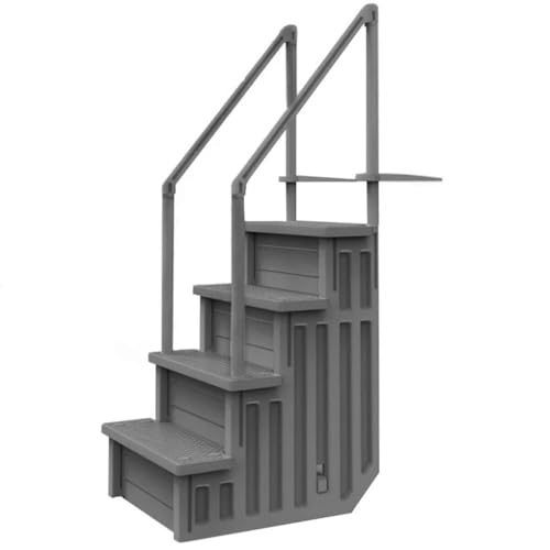 Grey Steps Swimming Pool Ladder for Aqua Select, Capacity 350 Lbs