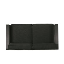 roomfitters Modern Outdoor Loveseat for 2 with Aluminium Frame, Comfortable Cushions and Durable Frame for Patio and Garden Seating, Dark Grey