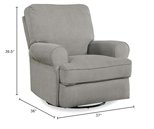 Rosebery Kids Traditional Swivel Gliding Nursery Recliner Gray