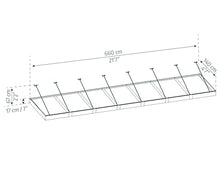 Palram - Canopia Sophia XL 7000 22' x 5' Door/Window Awning, Gray/Mist