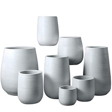 Flower Pot Ceramic Plant Pots, White Thread Decorative Planters with Drainage Hole, Round Modern Flower Pots Succulent Plant Pots for Plants, Flowers House Plants, Succulents, Flowers (Size : 65cm)