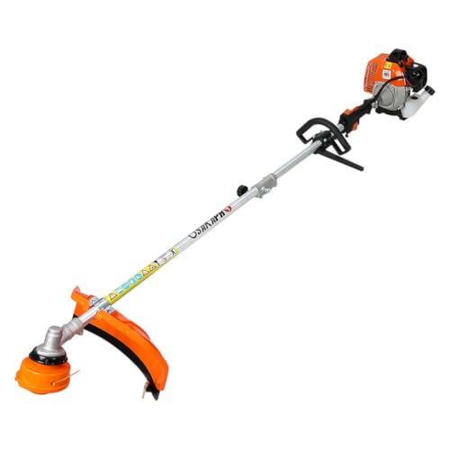 AMZXPLORE 52cc Gas Powered Multi Tool, 10 in 1 Weed Eater with String Trimmer, Brush Cutter, Hedge Trimmer and Pole Saw Attachments, 2 Cycle Engine Lawn Care Tool Kit with Extension Pole