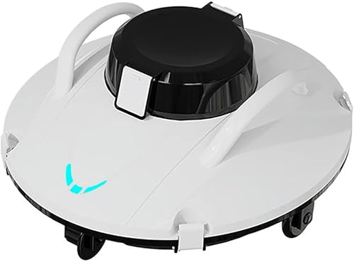 MZGYYD Cordless Pool Vacuum Cleaner, Robotic Pool Cleaner, Dual-Motor, Self-Parking, with 140 Mins Maximum Runtime, Pool Vacuum