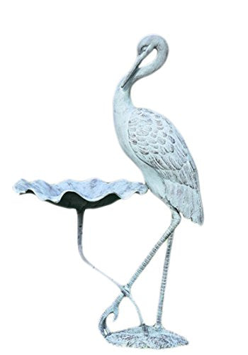 SPI Home 33086 Crane Birdbath