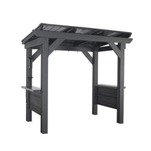 Backyard Discovery Rockport BBQ Grill Gazebo Pavilion Black
