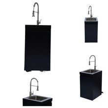 82" 6-Burner Outdoor Kitchen Island Modular BBQ Grill Black&Sivler LPG