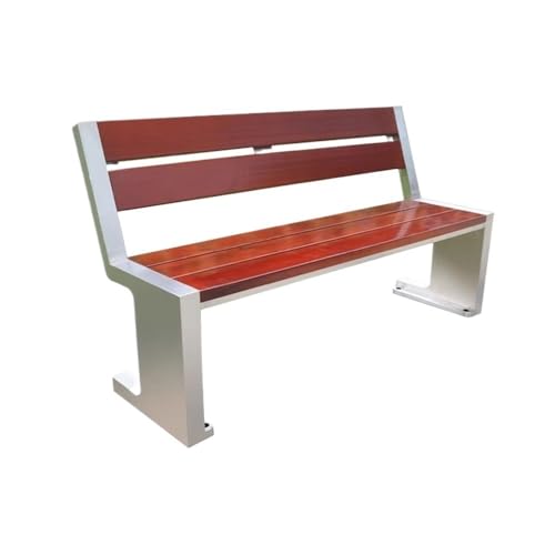 YXIANG56Q Buffet Sideboards Park Outdoor Double Chair, Wooden Backrest Bench, Steel Garden Patio Lounge Seat for Dining Room(Large)