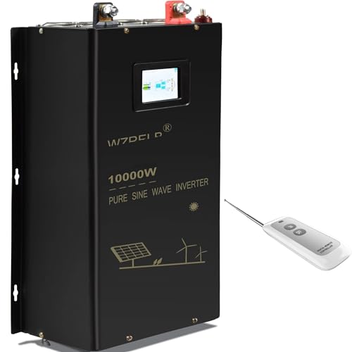 BAISULI Split Phase Pure Sine Wave Inverter 10000W Split-Phase Pure Sine Wave Solar Power Inverter Battery 24V/36/48V/96 DC to 110/220V,120/240V AC Converter Re-Mote Control(72V,110V 220V_A.U)