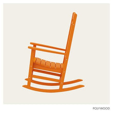 POLYWOOD Presidential Rocking Chair in Tangerine