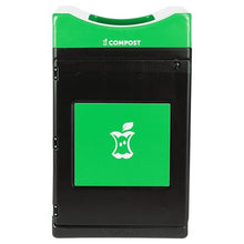 Commercial Zone Products Avante™ Series Black Compost Container 55-Gallon Square