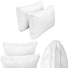 Prolinemax Full Size 5PC Pipe Trim Outdoor Daybed Cushion Set White