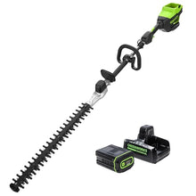 Greenworks 82V 24 in Pole Hedge Trimmer, 2.5 Ah Battery and Charger
