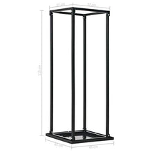 DOIBG Firewood Rack, 37X37X113 Cm Steel, Firewood Log Rack, Firewood Storage Rack Shelf, Ventilation Metal Log Store Holder for Outdoor Or Indoor Wood Stand Set