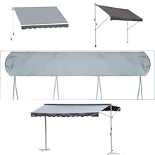 Heavy Duty Waterproof Cantilever Patio Umbrella Cover 210D Oxford Fabric Dust Proof Protector with Drawstring Fits Most Cantilever Umbrellas Gray Outdoor Shade Accessory
