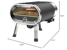 Portable Outdoor Gas Pizza Oven with Rotating Stone by Revolve