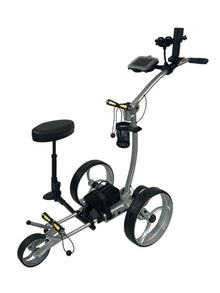 Insanity Golf PGL Electric Golf Push Cart Silver