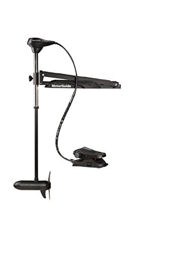 MotorGuide 940200060 X3 Freshwater Bow Mount Trolling Motor Cable Steer Foot-Control 45-Inch Shaft 45-Pound Peak Thrust Black