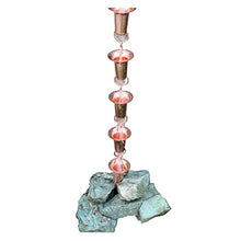 LZPHGB Rain Chain, Rain Chains for Downspouts Chain for Gutters Villa Homestay Roof Red Copper Water for Heavy Diversion Plate for Exterior Gutters,K