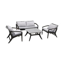 Modern Design Outdoor Coffee Table, Square Weather-Resistant Patio Coffee Table for Garden, Balcony, Hot Tub, Poolside
