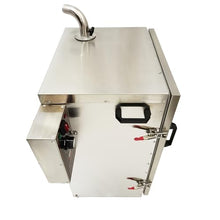 HQHAOTWU Electric BBQ Smoker Automatic Vertical BBQ Smoker with Side Wood Chip Loader Grill 5 Detachable Racks 110V 1KW