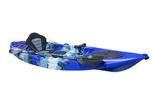 BKC Brooklyn 11.0 Single Kayak Sit On Top Fishing Kayak Blue Camo