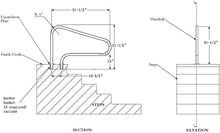 MSHOSAC Pool Safety Handrails Pool Handrails Swimming Pool Handrails Easy-to-Install Handrails 304 Stainless Steel Reinforced Base Spas Stair Handrails for Garden Backyard Pools