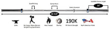 York Barbell Mens Elite Competition Olympic Needle-bearing Bar 28 mm