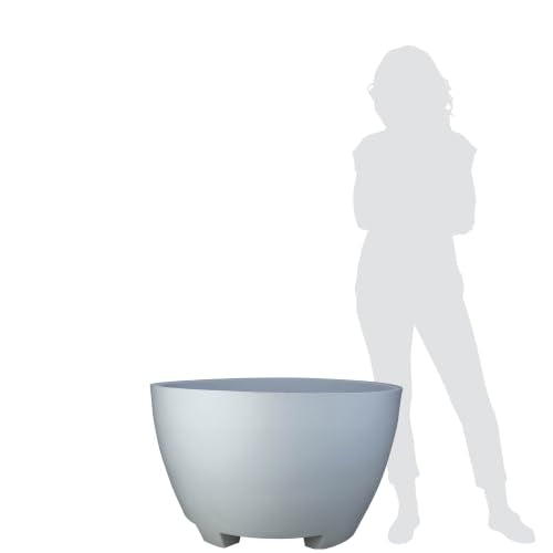Jackson Pottery 32 in. Megalos Planter - Aged Stone