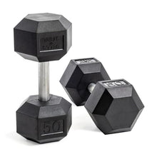 Bells of Steel Hex Dumbbells Set 5-50lb Rubber 10 Pairs