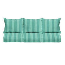 Mozaic Sorra Home Richloom Outdoor/Indoor Deep Seating Sofa Pillow and Cushion Set 25in x 25in x 5in Preview Lagoon