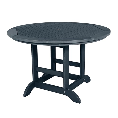 highwood Adirondack 48" Round Dining Table, Federal Blue
