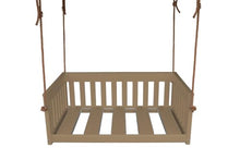 Keystone Amish Co. Deep Seating Poly Composite Mission Swing with 8-Foot Rope, 75 in., Weathered Wood