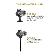 Portable Projector, 24pcs Christmas Projector Lights Halloween Outdoor 3D Wave 16 Patterns Waterproof for Indoor Holiday