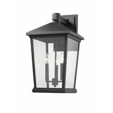 Z-Lite 3 Light Outdoor Wall Sconce Black