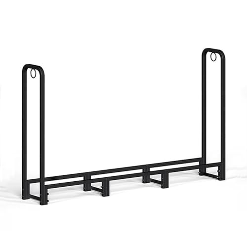 Firewood Log Holder - Durable Metal Wood Storage Rack for Indoor/Outdoor Use, Ideal for Fireplaces, Gardens, Patios, and Yards - Efficient Firewood Storage Solution (240*120*30CM/94.5*47.2*11.8in