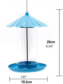 ZYBB Wild Bird Feeder for Outdoor Hanging for Garden Yard，Easy to Clean Hummingbird Feeder(Color:A)