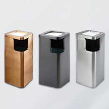 Hhaoran-9863 Ashtray Trash Can Hotel Lobby Stainless Steel Trash Can Vertical Shopping Mall Elevator Entrance Hotel Corridor Lobby Ashtray Standing Ashtray Outdoor for Patio (Color : C)
