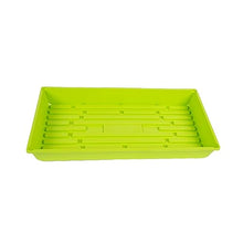 SUNPACK 10" x 20" Mega Plastic Seed Starting Tray, Lime Green, 2.5" (Pack of 30) - No Drainage Holes, Ideal for Greenhouses or Indoor Gardening - Made of Thick, Strong Plastic