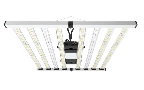 Mammoth Lighting Nova Sun Series LED Grow Light | Full Spectrum CMH Sunlike Grow Lamp with Far Red & UV Option | Dimmable High PPFD (8 Bar / 950w / 5x5 / 44" x 44" Spectrum Tuning)